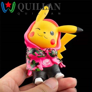 Quillan ของเล่นเด็กตุ๊กตาฟิกเกอร์ Pokemon Kawaii Pikachu Boy Girl Surprise หลากสี