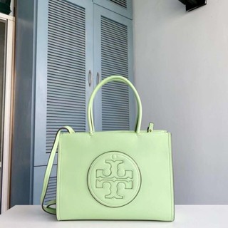 **C** กระเป๋าหนังแท้ Tory Burch SMALL ELLA BIO TOTE มี 4 สีให้เลือก สินค้าใหม่ ของแท้