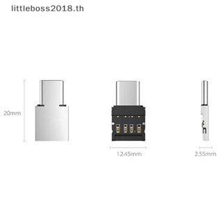 [littleboss] อะแดปเตอร์แปลง USB-C 3.1 Type C ตัวผู้ เป็น USB ตัวเมีย OTG สําหรับดิสก์ U