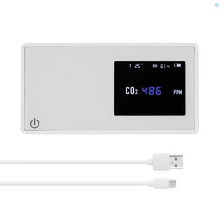 Hgt เครื่องตรวจจับคุณภาพอากาศ CO2 พร้อมจอแสดงผลคาร์บอนไดออกไซด์