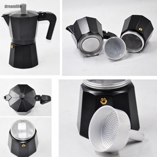 【DREAMLIFE】Coffee Maker Ceramic Stove Tops Tools 150/300ML 3 Cups (150 Ml) Aluminum