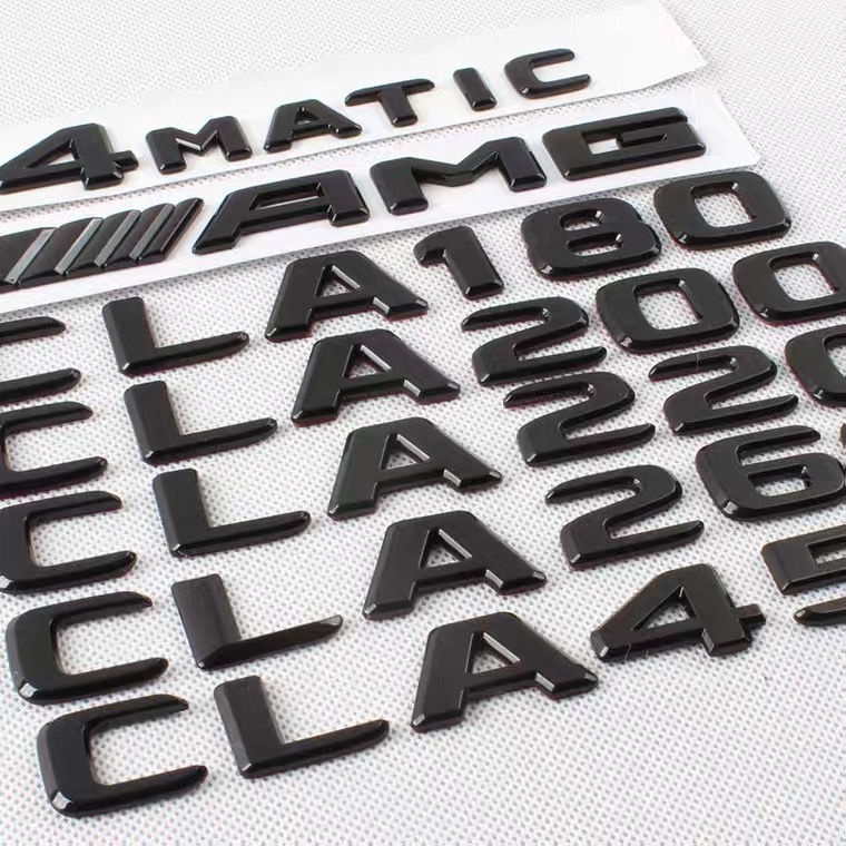 [ฟรี AMG] ป้ายป้ายรถ Benz Benz CLA250 CLA200 CLA220 CLA260 ดัดแปลง CLA35 CLA45S AMG คําสีดํา ป้ายหาง