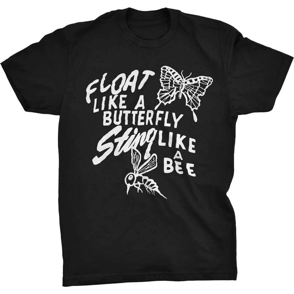 เสื้อยืด Muhammad Ali Float Like A Butterfly Sting Like A Bee Mike Tyson Fury top tee