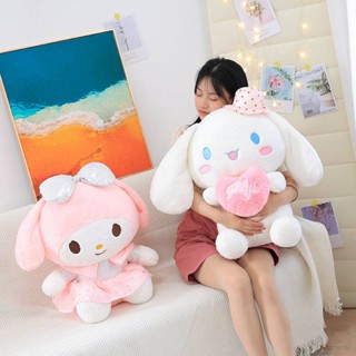 Yb หมอนตุ๊กตานุ่ม รูปการ์ตูน Sanrio My Melody Cinnamoroll ขนาด 55 ซม. ของขวัญ สําหรับตกแต่งบ้าน