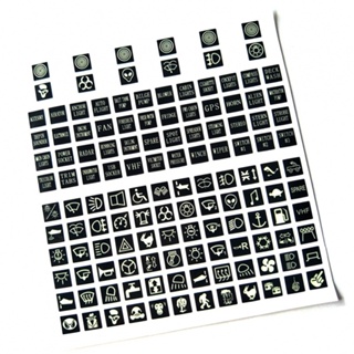 ⚡READYSTOCK⚡Switch Stickers 132pcs/set Black Button Stickers For Instrument Panels