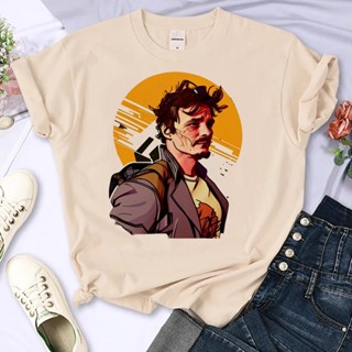 Pedro Pascal เสื้อยืด ลายการ์ตูนอนิเมะ มังงะ 2000s สไตล์ญี่ปุ่น สําหรับผู้หญิง