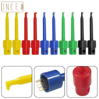 【ONCEMOREAGAIN】10pcs- SMD IC Test Hook Clip Mini Grabber Insulated Copper For DIY Electrical.