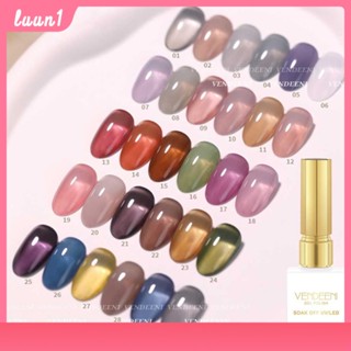 Vendeeni New Jelly Dirty Tea 30-colour Set Popular Nail Polish Jelly Nude Colour Lasting Phototherapy Glue cod ซื้อทันที เพิ่มลงในรถเข็น