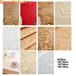 【Good】Tablecloth Vinyl Waterproof Embossed Erasable High Quality Home Kitchen【Ready Stock】