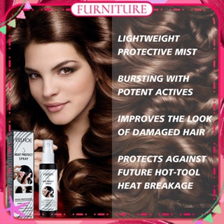 ♕ Eelhoe Hair Heat Insulation Protection Spray Before Curling Hair Nourishing Wash Free Prevent Hot Tools Damaging Hair Protect Spray Hair Care 125ml FURNITURE