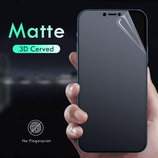 เต็มจอแบบด้านฟิล์มไฮโดรเจล Matte hydrogel Film ด้าน สำหรับ iPhone 14 13 12 11 Pro Max 12 13 Mini X XR XS Max 6 7 8 14 Plus SE 2020 ฟิล์มไฮโดรเจล กันรอย กันลื่น