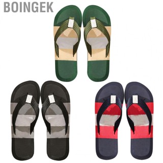 Boingek Men Thong Sandals  Flat Platform Quick Dry Soft EVA Slip Resistant Flip Flop Slides for Home Boys