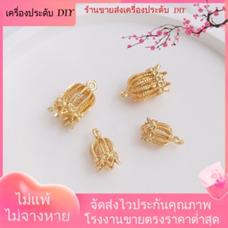 💖เครื่องประดับ DIY ขายส่ง💖จี้ต่างหู รูปดอกไม้ ชุบทอง 14K แฮนด์เมด DIY[สร้อยคอ/สร้อยข้อมือ/ต่างหู/กําไลข้อมือ]