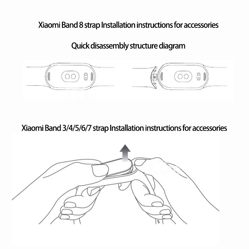 สําหรับ Xiaomi Mi Band 9 8 7 6 miband 6 สาย 3D เลเซอร์นูนเปลี่ยนสายรัดข้อมือสร้อยข้อมือซิลิโคนสําหรับ Xiaomi Band 8 สาย miband 6 miband 7 สาย ราคา ถูกที่สุด ดีลบีเคเค แกลเลอรีภาพที่ 4