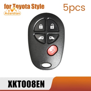 Xhorse XKTO08EN รีโมตกุญแจรถยนต์ 5 ปุ่ม สําหรับ Toyota Style VVDI Key Tool 5 ชิ้น ต่อล็อต