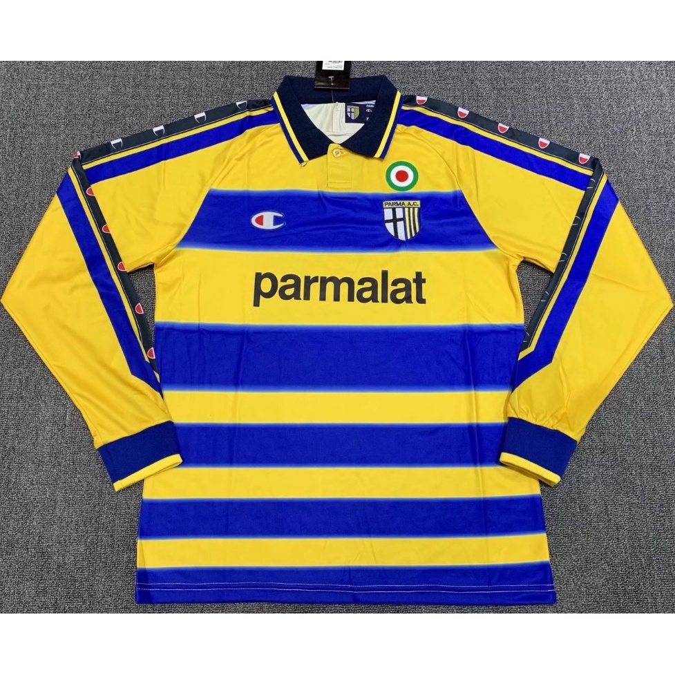 เสื้อกีฬาแขนสั้น ลายทีมชาติฟุตบอล Parma 99 00 Parma Jersey S-XXL ชุดเยือน สไตล์วินเทจ แห้งเร็ว สําหรับผู้ชาย AAA