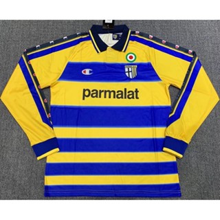 เสื้อกีฬาแขนสั้น ลายทีมชาติฟุตบอล Parma 99 00 Parma Jersey S-XXL ชุดเยือน สไตล์วินเทจ แห้งเร็ว สําหรับผู้ชาย AAA