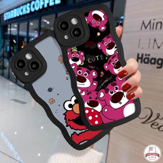 เคสโทรศัพท์มือถือ แบบนิ่ม ลายการ์ตูนหมี สตรอเบอร์รี่ สําหรับ IPhone 6s 8 6 7 14 Plus XS Max SE 2020 7Plus 13 11 14 12 Pro Max XR X