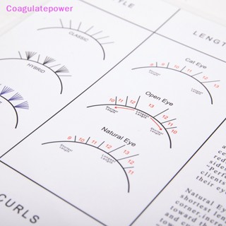 Coa แผนที่ต่อขนตา ใช้ซ้ําได้ สําหรับฝึกต่อขนตา 1 ชิ้น