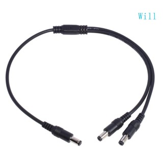 Will สายเคเบิลแยกพาวเวอร์ซัพพลาย DC Y 18AWG 5 5x2 1 มม. ตัวผู้ เป็นตัวผู้ 5 5x2 1 มม. สําหรับบาร์ไฟ LED