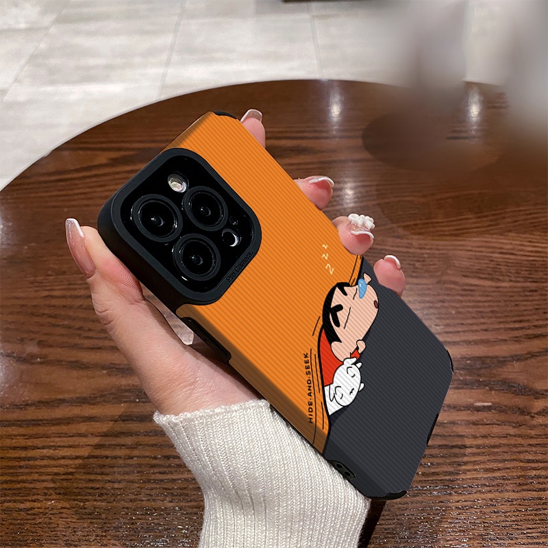 ปลอกหนังสําหรับOPPO A52 A92 A5 A3 Pro A9 A76 A78 A96 A77 A78 A31 A15s A15 A53 F11 ค้นหาX8 Reno 13 11 10 4Z 5 6 7Z 8-Chanน่ารักการ์ตูนเครยอนชินจัง | ZDB 069