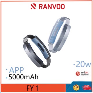 Ranvoo FY1 พัดลมแขวนคอ แบบพกพา ขนาดเล็ก 5,000 ม.