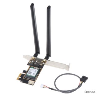 Iwo อะแดปเตอร์ WiFi 6 3000Mbps สําหรับ AX200 PCIe Dual Band 2 4G 5Gh