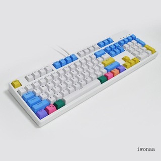 Iwo ปุ่มกดคีย์บอร์ด 104 คีย์ PBT แบบโปร่งแสง สําหรับ Mechanical Cherry MX Keyboar