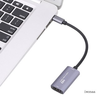 Iwo การ์ดจับภาพวิดีโอเกม 4K 60Hz USB Type C สําหรับไลฟ์สตรีมมิ่ง