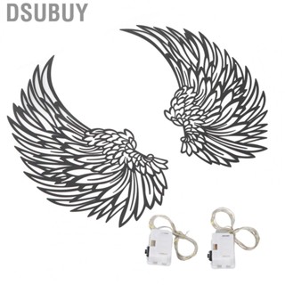 Dsubuy Large Angel Wings Wall Art Metal Decor  Lights For Bedroom