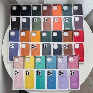 เคสโทรศัพท์มือถือหนัง พร้อมที่ชาร์จแม่เหล็กไร้สาย สําหรับ iPhone 13 12 Pro Max