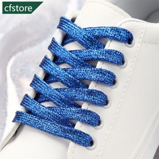 Cfstore เชือกผูกรองเท้าผ้าใบ แบบยืดหยุ่น สีรุ้ง สําหรับรองเท้า N3O5