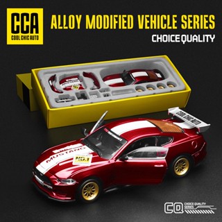 Cca Caipo โมเดลรถแข่ง Ford Mustang Gt อัลลอย 1/42 ถอดออกได้ ของเล่นสําหรับเด็ก 2018 Ford Mustang Gt Super Racing Car