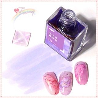 Fn Macaron Blooming Dye Liquid Manicure Color Water Dye Liquid Gradient Nail Marble Ink Glass Uv Led Phototherapy Glue Nail Art For Nail Shop 15ml JOYFEEL