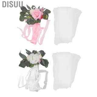 Disuu Chair Back Flower  Attractive Decorative Artificial Flowers Easy Use for Outdoor