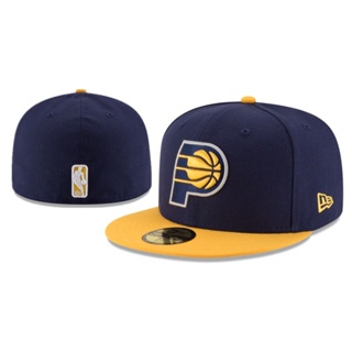 หมวกแก๊ป ปักลาย NBA Indiana Pacers 59FIFTY คุณภาพสูง สําหรับผู้ชาย และผู้หญิง