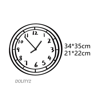 [Dolity2] นาฬิกาแขวนอะคริลิค ใช้แบตเตอรี่ สําหรับห้องนอน ห้องรับประทานอาหาร