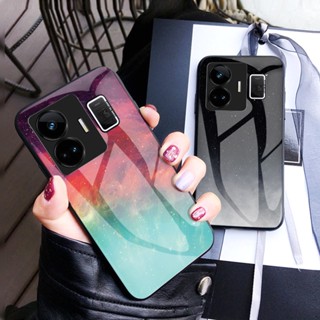 เคสโทรศัพท์มือถือแบบแก้วแข็ง ลายท้องฟ้ากลางคืน หรูหรา สําหรับ Realme GT Neo 5 Neo3 Neo2 C55 C53 C35 C33 C31 C30