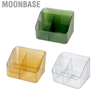 Moonbase Makeup Organizer  Desk Storage Box Lightweight 4 Grids for Stationery