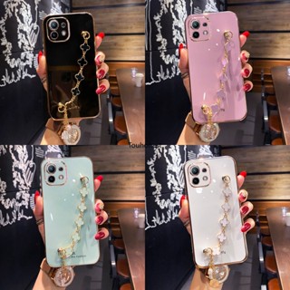 เคส infinix Note 30 Pro เคส infinix Note 30i เคส infinix Hot 20 Play Casing infinix Hot 20i Case infinix Hot 20S Case infinix Hot 11 Case Silicone Shockproof Cute Clover Four leaf Grass Pendant Chain Phone Cover Cassing Cases Case โทรศัพท์มือถือ