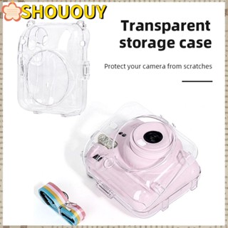 SHOUOUY กระเป๋าเคสใส พร้อมสายคล้อง สําหรับ Fujifilm Instax Mini 12