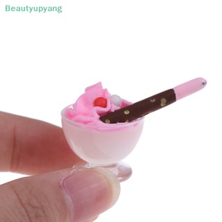 [Beautyupyang] ถ้วยไอศกรีมช็อคโกแลตจิ๋ว 1:12 สําหรับตกแต่งบ้านตุ๊กตา