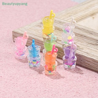 [Beautyupyang] ขวดเครื่องดื่ม ผลไม้จําลอง ขนาดเล็ก สําหรับตกแต่งบ้านตุ๊กตา 1:12 5 ชิ้น