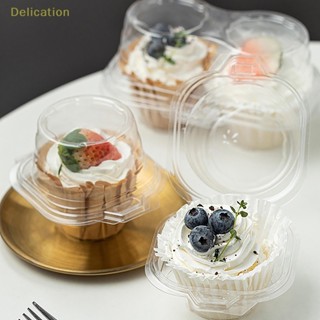 [Delication] ฝาครอบคัพเค้ก แบบใส วางซ้อนกันได้ 20 ชิ้น