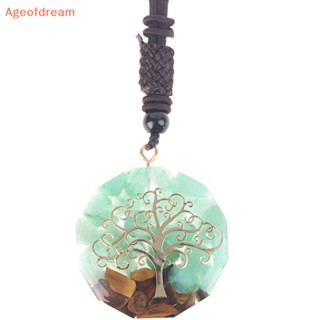 [Ageofdream] เครื่องประดับ สร้อยคอ จี้หินหยก Orgonite TigerS Eye Stone