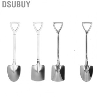 Dsubuy 4x Creativity Stainless Steel  Shovel Spoons Ice  Sundae Coffee