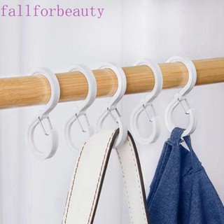 Fallforbeauty ตะขอแขวนตู้เสื้อผ้า พลาสติกใส อเนกประสงค์ พร้อมหัวเข็มขัด สําหรับห้องน้ํา