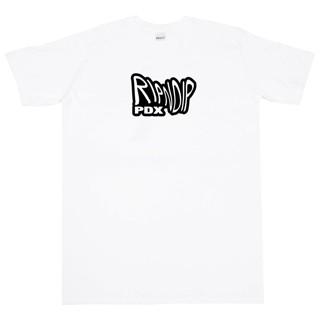 Ripndip เสื้อยืดแขนสั้น พิมพ์ลายแมว แบบสวมนิ้วกลาง ราคาถูก แฟชั่นสําหรับผู้ชาย และผู้หญิง