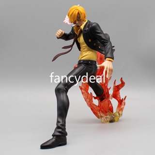 โมเดลฟิกเกอร์ PVC อนิเมะ One Piece Sanji On Fire Combat Form ขนาด 19 ซม. ของเล่นสําหรับเด็ก