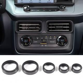 ⚡SUPERSL-TH⚡Knob Trim Ring 5PCS Accessories Aluminum Alloy Black Parts Replacement⚡NEW 7